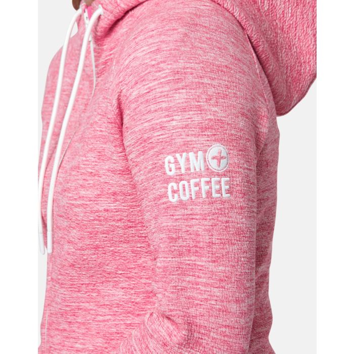 Gym & Coffee Fleck Hoodie Pink
