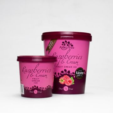 Alder Tree Raspberry & Cream Ice Cream 125ml