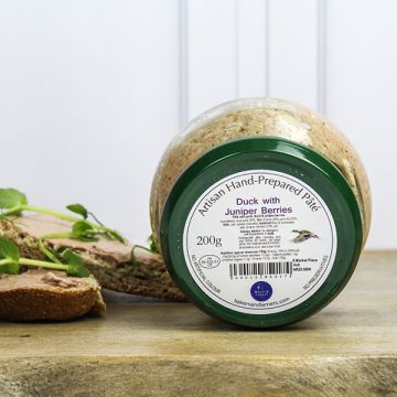 Bakers & Larners Premium Handmade Duck Pate with Juniper 200g