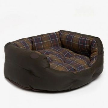 Barbour Wax/ Cotton Dog Bed 30 Inches in Olive