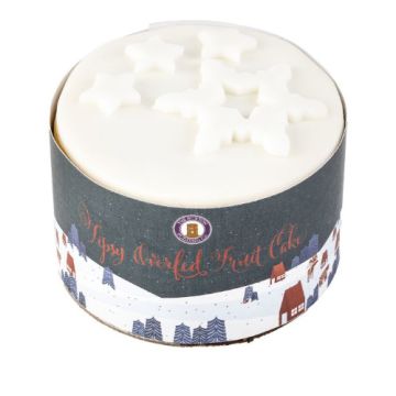 Buxton Pudding Company Iced 4In Round Tipsy Christmas Cake 350g