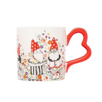 Cath Kidston Gnomes Heart Handle Mug