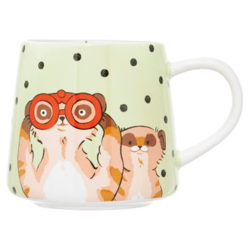 Cath Kidston Meerkats Green Billie Mug