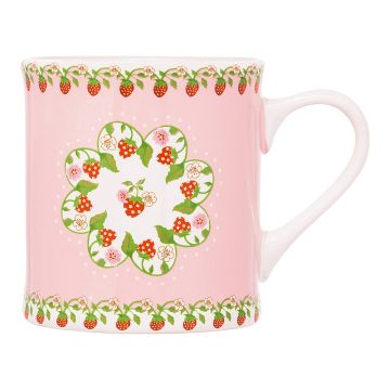 Cath Kidston Strawberry Border Pink Mollie Mug