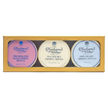 Charbonnel et Walker Dark, Milk and Pink Himalayan Salted Caramel Gift Set 144g