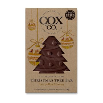 Cox & Co Bee Pollen & Honey Christmas Tree Bar 50g