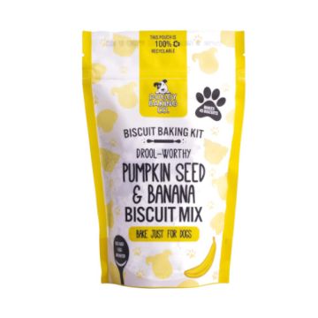 Doggy Baking Company Drool-Worthy Pumpkin Seed & Banana Biscuit Doggy Pouch Mix 250g