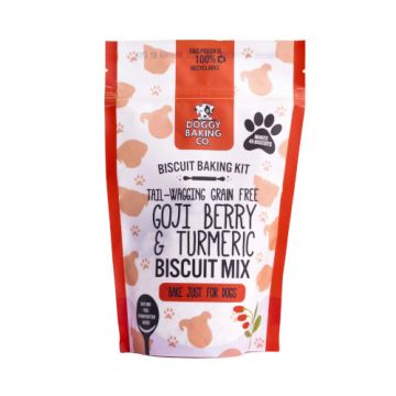 Doggy Baking Company Goji Berry & Turmeric Grain Free Biscuit Doggy Pouch Mix 230g