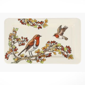 Emma Bridgewater Rosehip & Robin Medium Oblong Plate