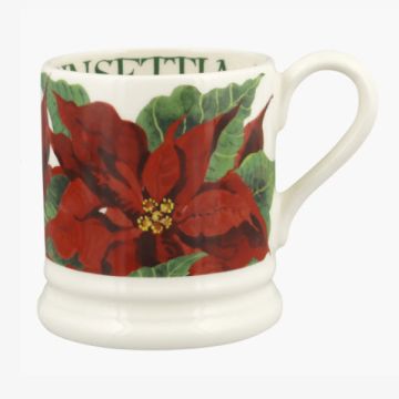 Emma Bridgewater Poinsettia 1/2 Pint Mug