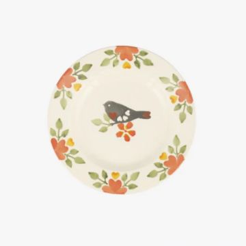 Emma Bridgewater Lovebirds Coral 6 1/2 Inch Plate