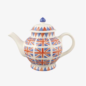 Emma Bridgewater Union Jack 4 Mug Teapot