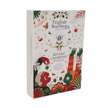 English Tea Shop Advent Christmas Tea Book White