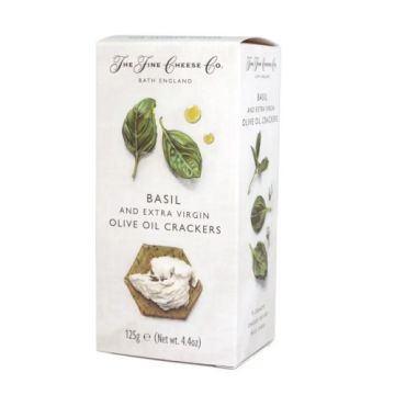 Fine Cheese Co Basil & Extra Virgin Olive Oil Crackers 125g