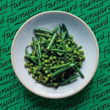 Farmyard Frozen Garden Peas, Fine Beans, Spiced Almond Butter (Serves 2)