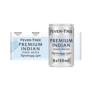 Fever Tree  Light Indian Tonic Water 8 x 150ml