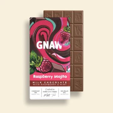 Gnaw Milk Raspberry Mojito Bar 80g