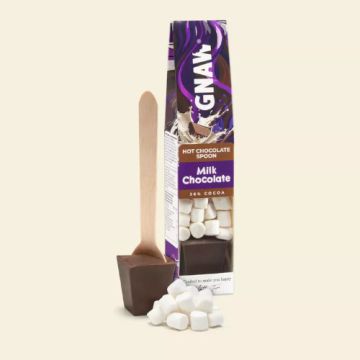 Gnaw Hot Chocolate Spoon Milk Chocolate With Marshmallows 40g