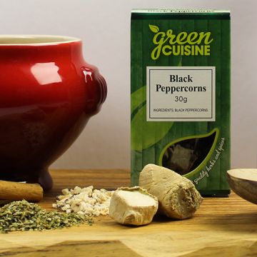 Green Cuisine Black Peppercorns 30g