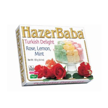 Hazer Baba Rose, Lemon, Mint Turkish Delight 125g