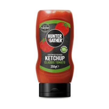 Hunter & Gather Gluten Free Unsweetened Tomato Ketchup 350g