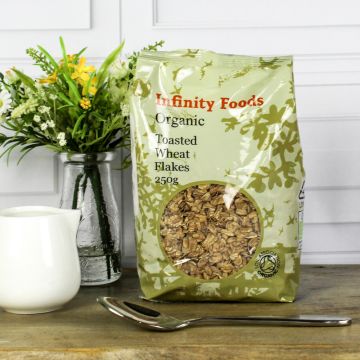 Infinity Foods Organic Toasted Wheat Flakes 250g