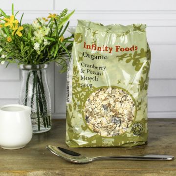 Organic Cranberry And Pecan Muesli 500g