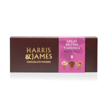 Harris & James Great British Puddings Selection 12 Piece Gift Box 180g