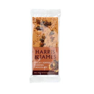 Harris & James Inclusion Sticky Toffee Pudding Chocolate Bar 100g