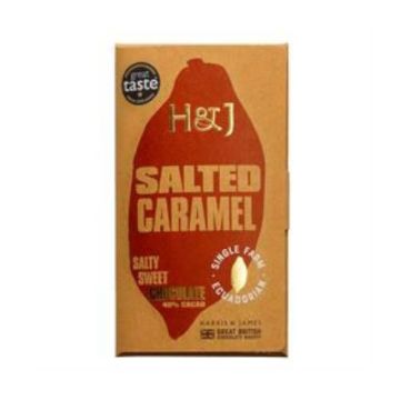 Harris & James Single Origin Salted Caramel Chocolate Bar 86g