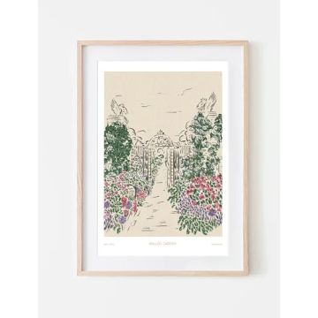 Jenna Crush Helmingham Walled Garden A3 Art Print