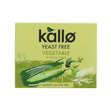 Kallo Yeast Free Vegetable Cubes 66g