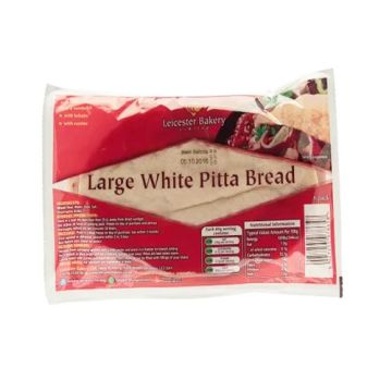 Leicester Bakery 6 Large White Pitta Breads