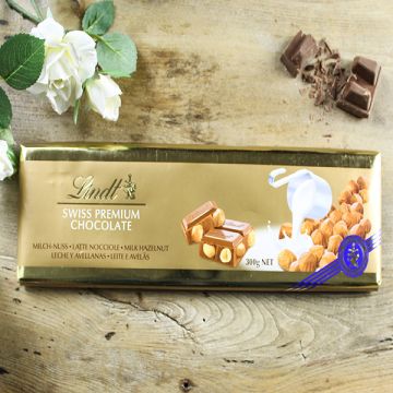 Lindt Gold Milk Hazelnut Bar 300g