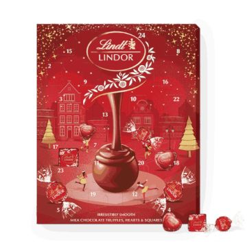 Lindt Lindor Milk Chocolate Advent Calendar 300g