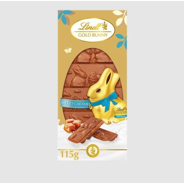 Lindt Easter Gold Bunny Bar Salted Caramel 115G