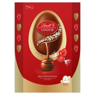 Lindt Milk Giant Heart Shell Egg 400G