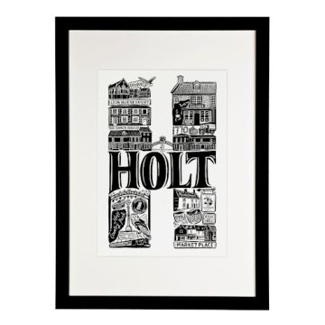 Lucy Loves This Holt A3 Art Print, Framed (Black)