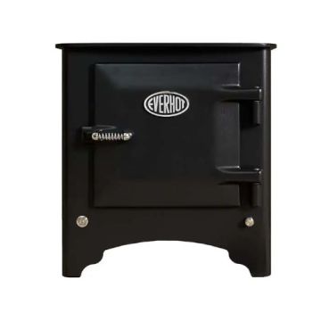 Everhot Electric Heater In Matt Black