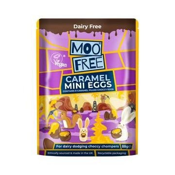 Moo Free Caramel Centre Mini Eggs 88G