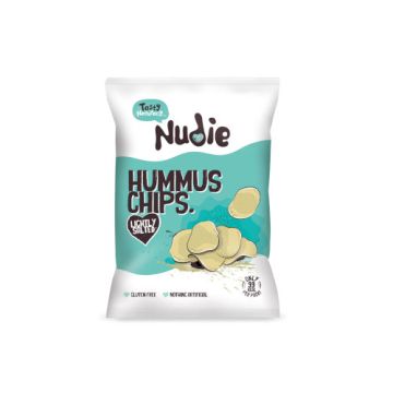 Nudie Hummus Chips Lightly Salted 20g