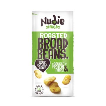 Nudie Roasted Broad Beans Sour Cream & Chive 30g