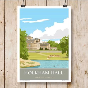 Holkham Hall Mounted Print