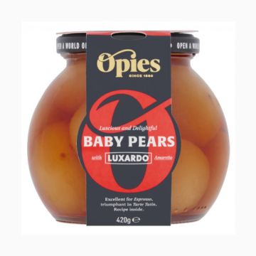 Opies Baby Pears with Luxardo Amaretto 460g