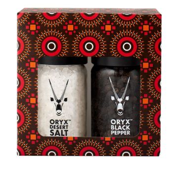 Oryx Desert Salt - Desert Salt & Pepper Grinders 2 Piece Gift Box