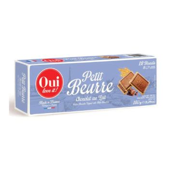 Oui Love It Petit Beurre With Milk Chocolate 150g