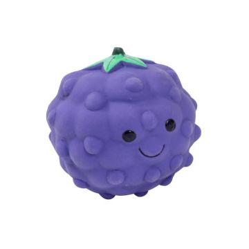 Foodie Faces Latex Blackberry Dog Toy Small