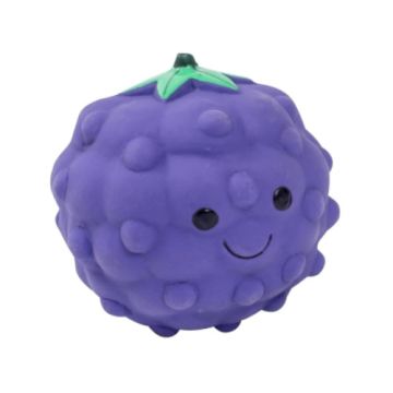 Foodie Faces Latex Blackberry Dog Toy Large