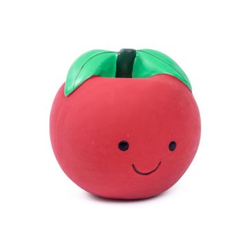 Foodie Faces Latex Tomato Dog Toy Small