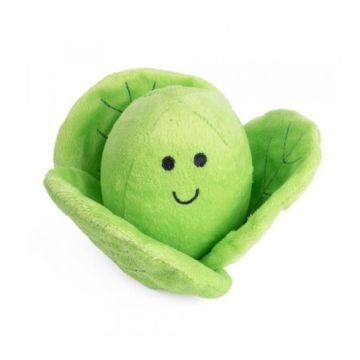 Foodie Faces Fluffy Sprout Plush Dog Toy